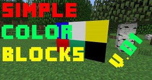 Скачать Simple Color Blocks V.01 для Minecraft 1.5.1