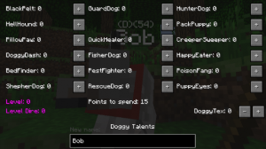 Скачать Doggy Talents Mod для Minecraft 1.5.1